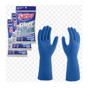Luva sanro silver sense p azul
