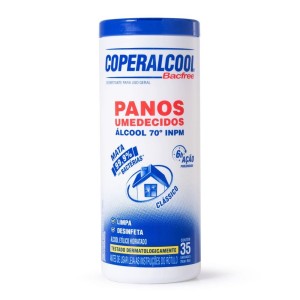 Pano umedecido 70° coperalcool c/35